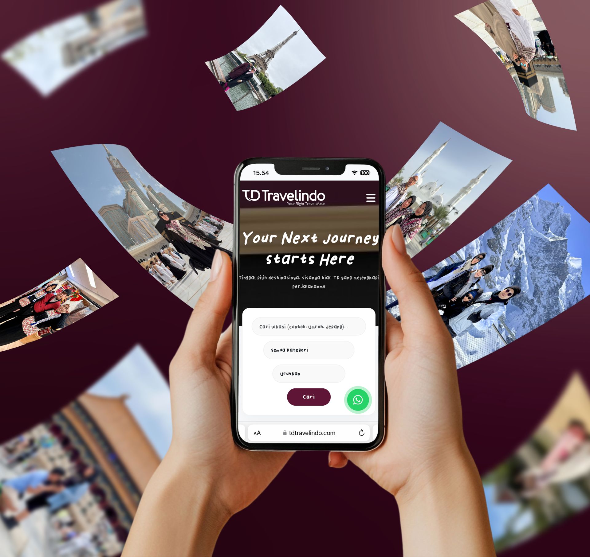 Destinasi perjalanan bersama TD Travelindo