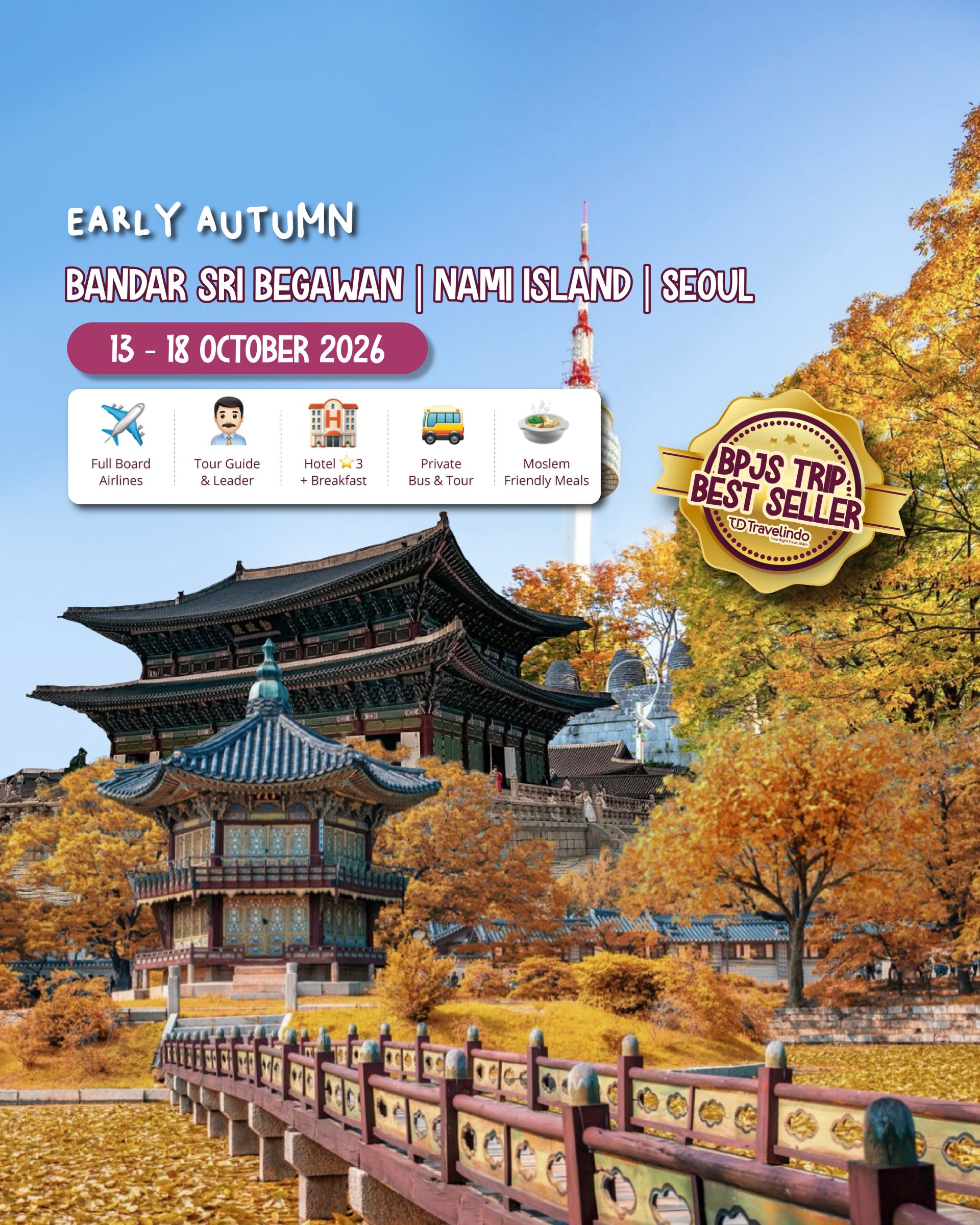 Korea + Brunei Early Autumn  [13 - 18 OCTOBER 2026]