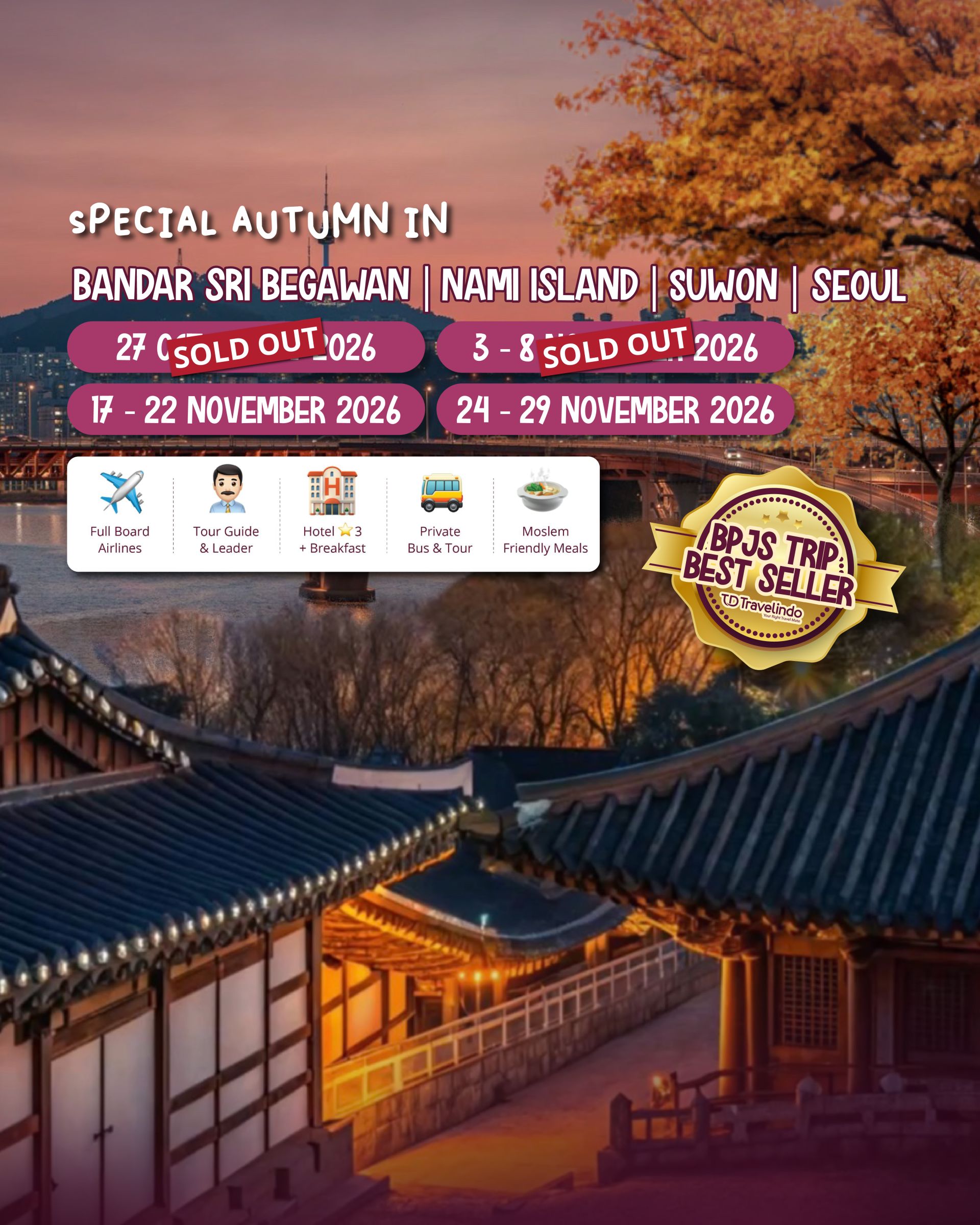 KOREA [3 - 8 OKTOBER 2026]