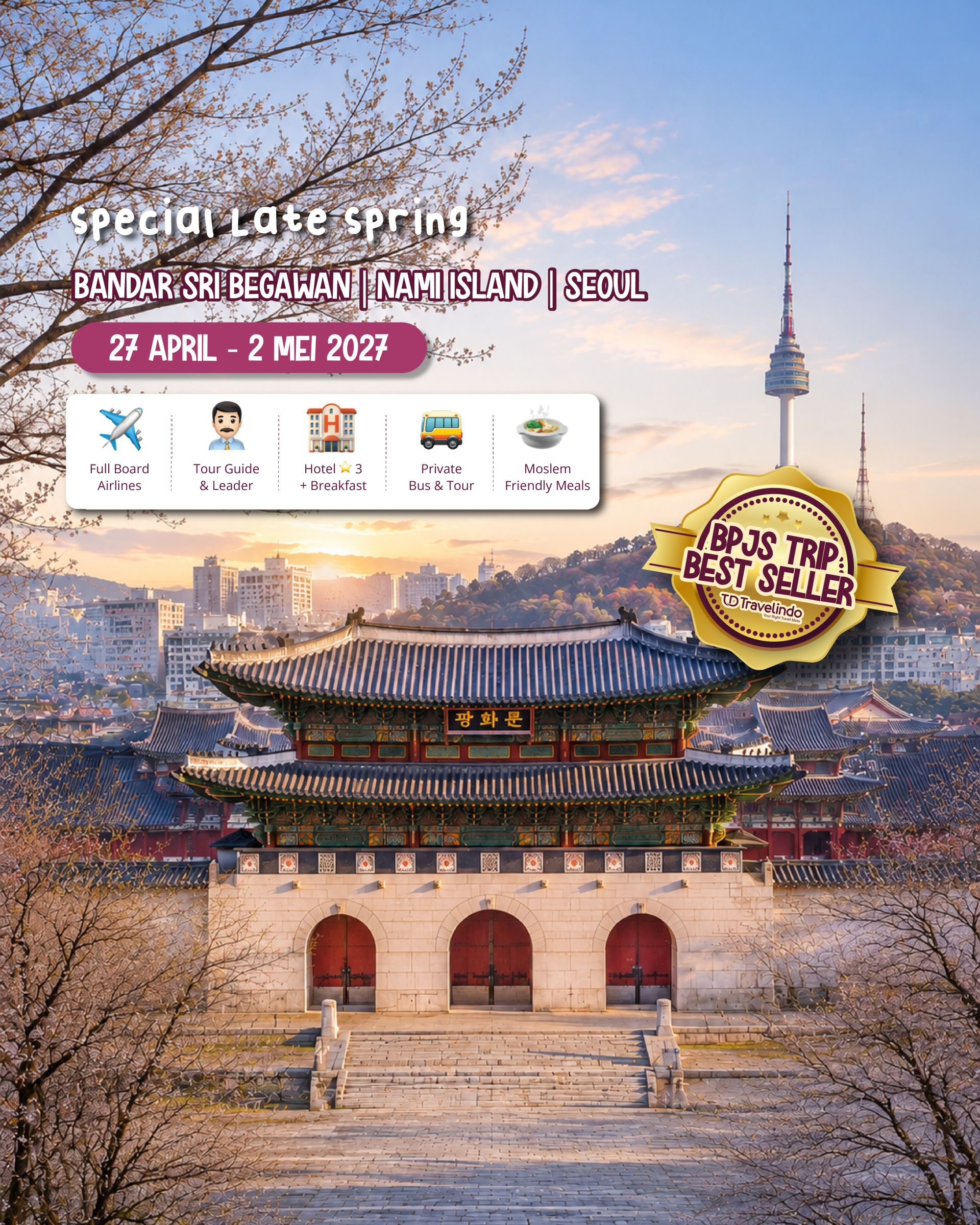 Korea + Brunei [27 April - 2 Mei 2027]
